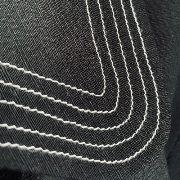 Zara black rayon blend short blazer jacket 3/4 sleeves collar two pockets US 10 - Picture 10 of 15